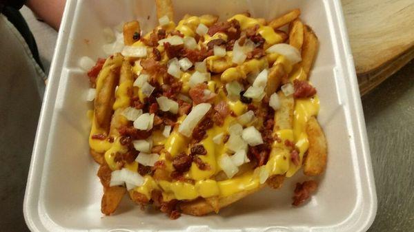 Loaded cheese fries also have loaded breadsticks