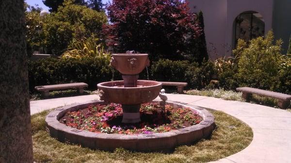 Fountain in the Mariposa Garden.