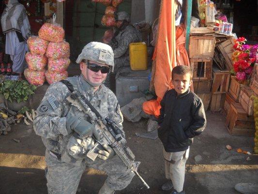 Dr. MacMullin Afghanistan 2010. My little buddy