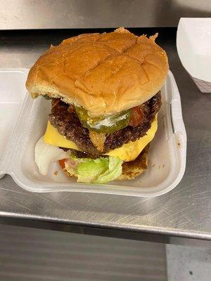 Double cheeseburger