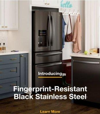 Whirlpool new Black Stainless & fingerprint resistant  !