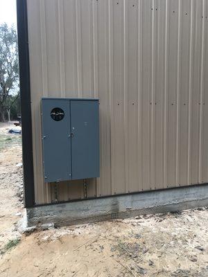 400 amp electrical service panel installation