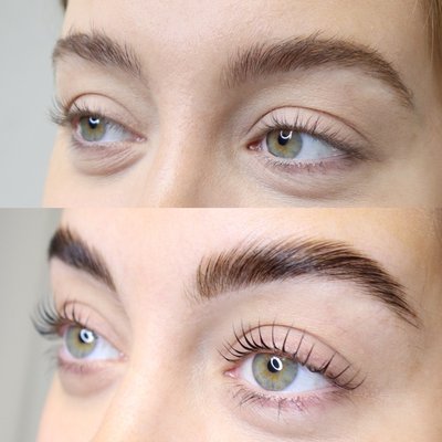 Ultimate Blow-out Combo
Glue-Free Keratin Lash Lift, Tint, Brow lamination & Tint (Free Brow Shaping Included)