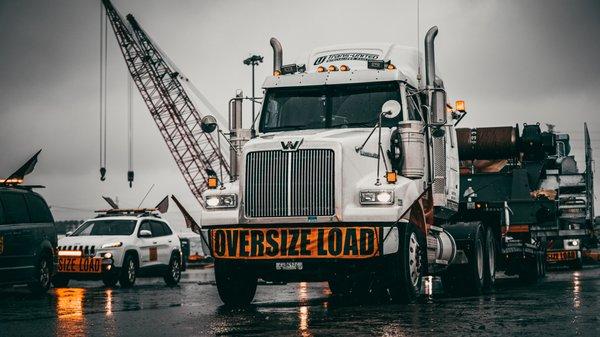 Loading Crane Parts at Port of Indiana