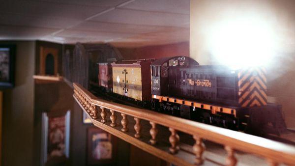 Many of our locations feature a toy train that travels the restaurant when a child pays a quarter.