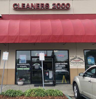 Front of the store view with two Parking Spots designated for our customers.