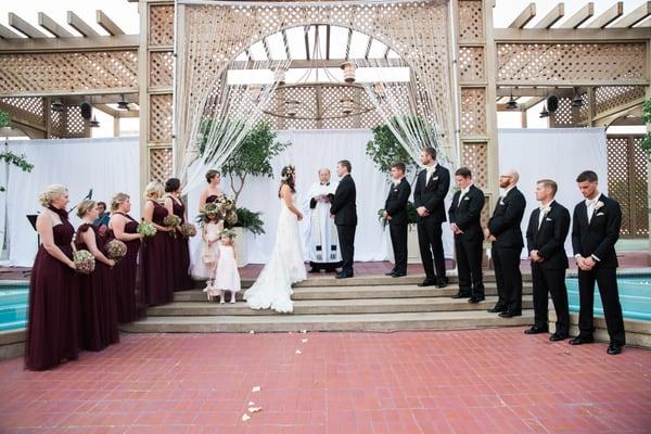 Venue-The Renaissance Worthington Hotel, Fort Worth, rooftop terrace; Photo-Amy Karp Photography; Décor-M&M Special Events; Floral-Dr. Delph