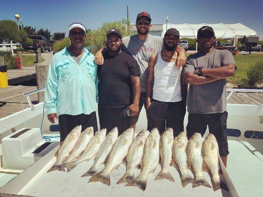 Rockfish all the way.  Great tasting and fun to catch