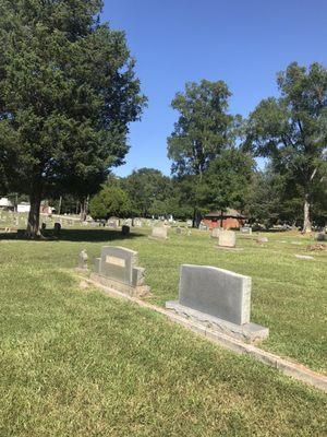 Front section of cemetery.