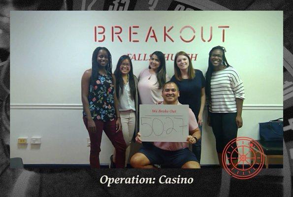 We broke out!