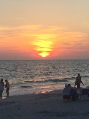 Lido beach sunset