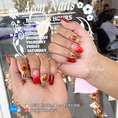 #thanksgivingnails #Fall2022 
#nailsart #acrylicnails #dip #fullset  #Pedicure #manicure #GelX