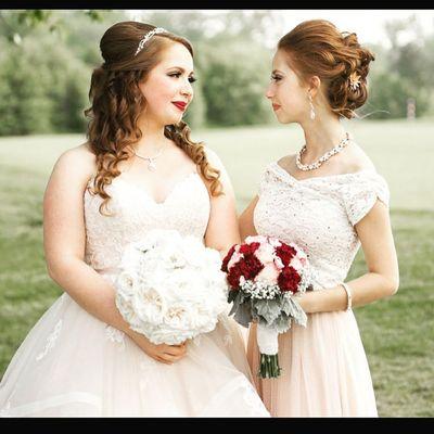 Stunning bridal work by stylist/owner Alyssa