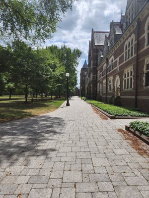 Long Walk: classrooms and lecture halls on the right