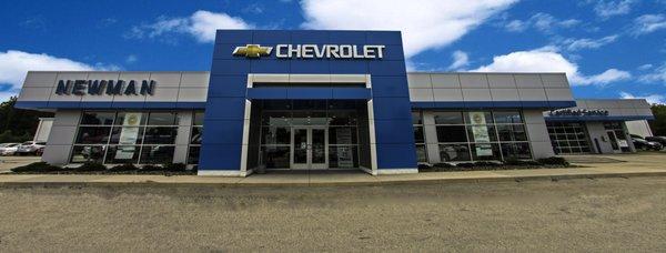 Newman Chevrolet entrance and building.