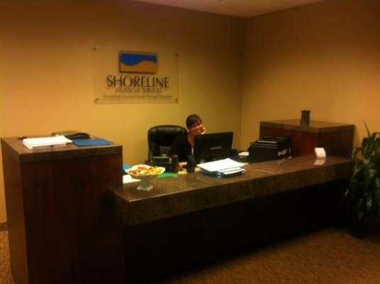 Front desk of office