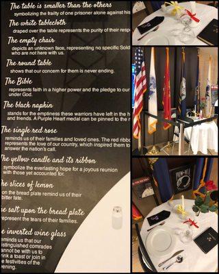 POW/MIA Table