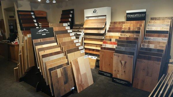 Visit our showroom and see our large selection of wood flooring.