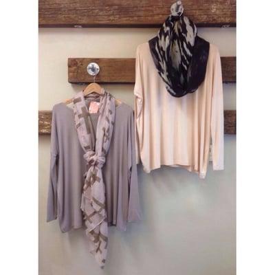 My Favorite Fall Combo...PIKO Tops & Scarves!