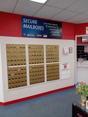 We have secure mailboxes available.