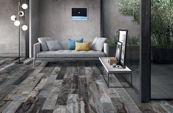 Featuring wood grain tiles from realistic to more artistic finishes.