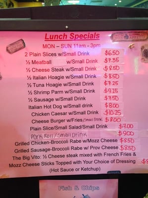 Lunch Specials