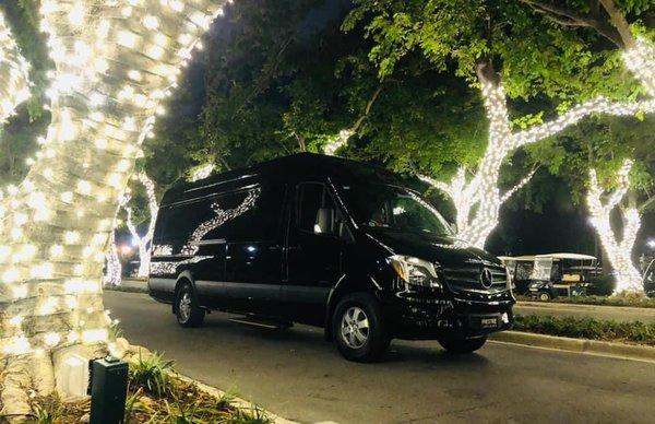 Mercedes Sprinter working the holidays.