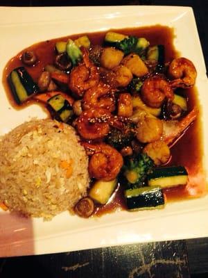 Shrimp & scallop hibachi