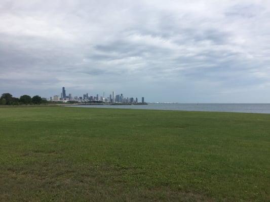 Lake front view of downtown from the south side