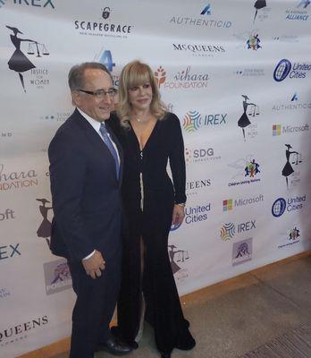 Client: Justice For Women Intl 
 Founder: Daphna Ziman with Senator Dunn.
 Service: Event Management, Red Carpet & Media Interviews