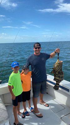 Landed our 1st Goliath Grouper