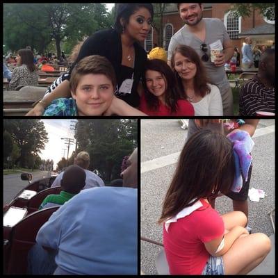 Block party '14 with my babe, his babies, & his mom. Lots of good food, rocket rides, dancing, hair spraying, & more