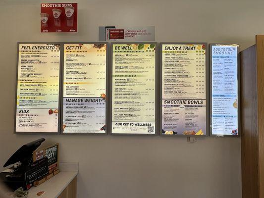 It's a large and rather complicated menu. You'll probably ask questions.