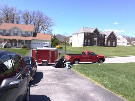 Mower Tech fixing my riding mower right at my house!