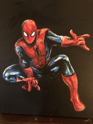 Spider-Man - Acrylic on canvas sold $200