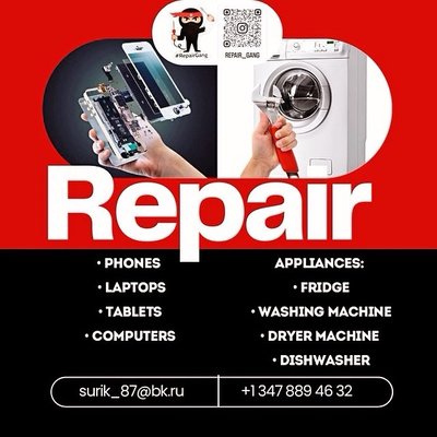 We provide fast and high-quality repairs of mobile and household appliances