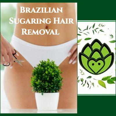 Brazilian sugaring hair removal