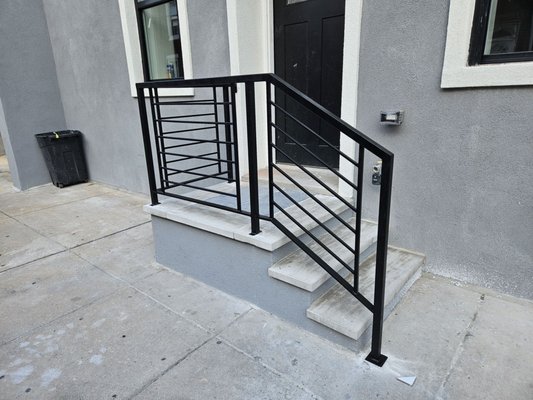 Exterior iron  railings  call  267-593-8494