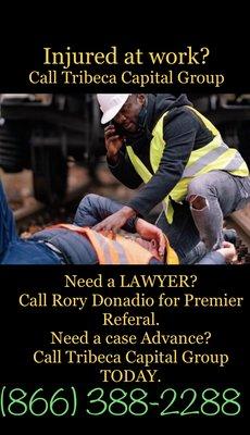 CALL TRIBECA CAPITAL GROUP 
 for the best Legal referral and financial freedom. Take it from a man who knows Responsibility! Salute!