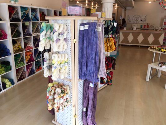 Cozy also carries yarn from local fiber artists, yarn dyers and spinners for that one-of-a-kind project!