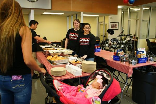 Catered event at Leckner Nissan of Ellicott City Grand Opening