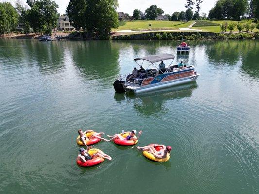 Floating Fun on Lake Norman! Lake Norman Boat Charters by Carolina Cruising Charters