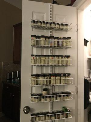 pantry door spice rack