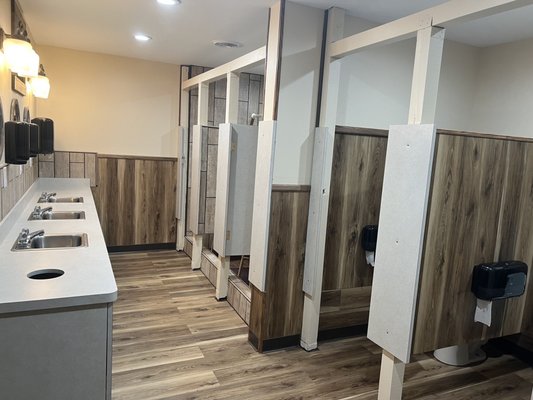 Newly renovated bathrooms