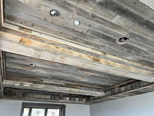 Reclaimed barn wood