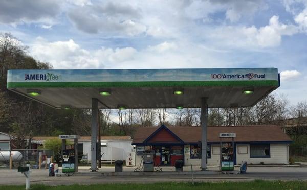 AMERIgreen Gas Station in Huntingdon, Pa.