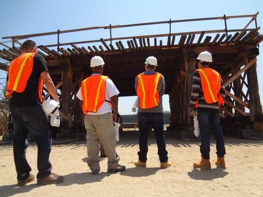 The Apprenticeship Preparation Program visits a real construction site