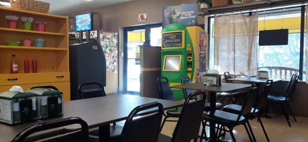 Comfortable dining area.