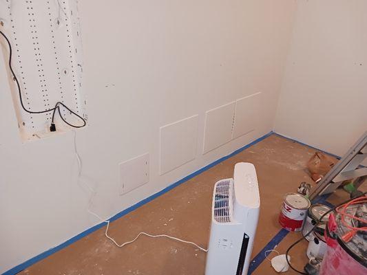 Paint drywall