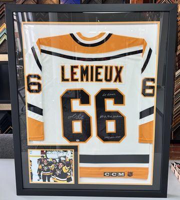 Hockey season is quickly approaching! Let us help get you ready for the season with a custom frames jersey for your Man Cave!